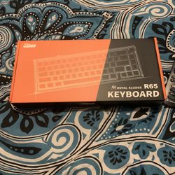 RK ROYAL KLUDGE R65 Wired Gaming Keyboard with Volume Knob, 60% Percent RGB Backlit Mechanical Keyboard Gasket Mount with PBT Keycaps, MDA Profile, QM