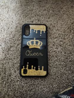 Black and Gold Queen Crown Phone Case