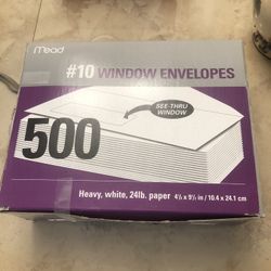 Mead  #10 Window Envelopes 500