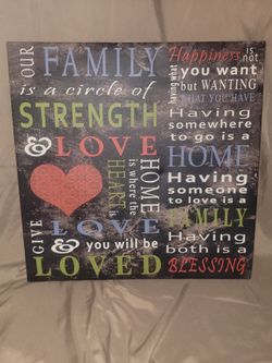 Family circle wall art