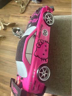 Pink hello kitty collectible car