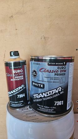 Transtar 7361 White DTM Primer Surfacer Sealer Gallon w/ 7354 Activator Kit
