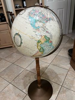 16 inch world globe map