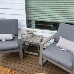 Chairs And Side Table 