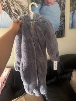 9m winter bear onesie
