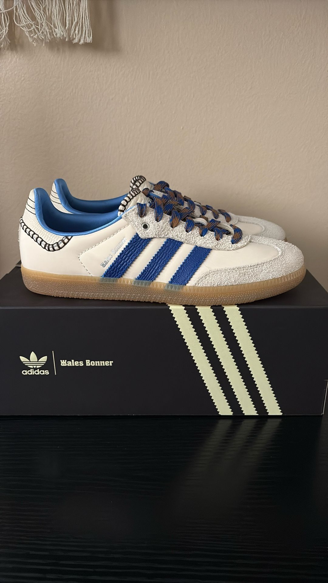 Wales Bonner x Adidas Samba Nylon Wonder Clay Royal Blue Brand New Size 8