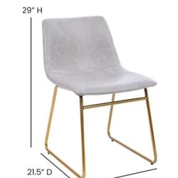 Brand New: 6 Faux Leather Bucket Seat Dining Chair 