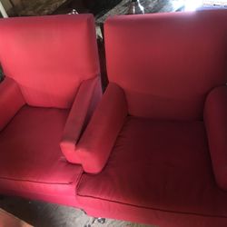 Large Red Chairs