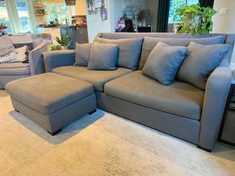 Couch with ottoman