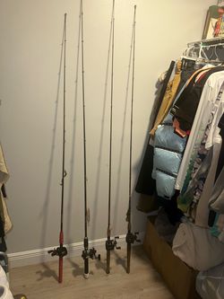 Four fishing rods