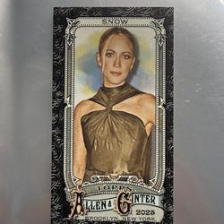 2025 Topps Allen & Ginter Brittany Snow Mini Black Border Parallel No. 276