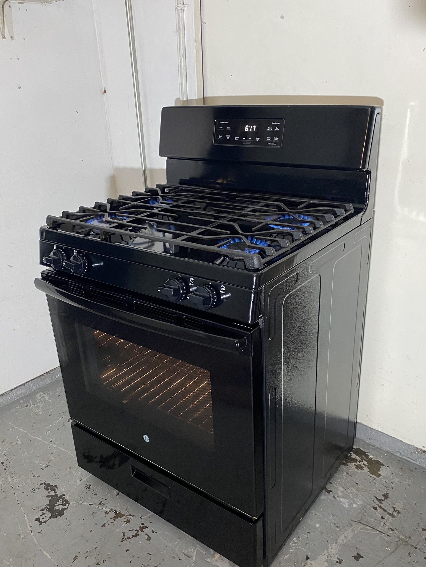 GE 4 Burner Gas Range