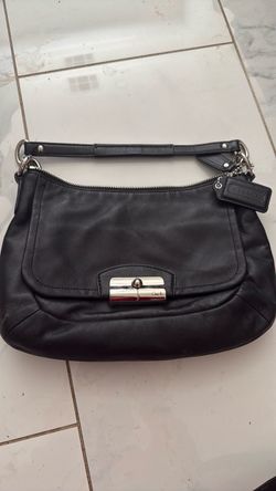 Coach Black Leather Shoulder Bag