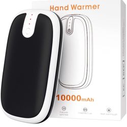 10000mAh Hand Warmers Rechargeable, Electric Hand Heater, 3 Levels, 14hrs Long Lasting Heat, Portable / Double-Sided Heating, Winter Warm Gifts for Wo