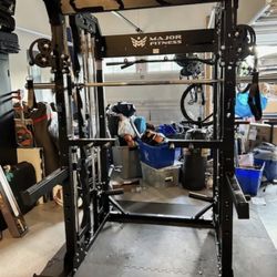 NEW IN BOX - FREE LOCAL DELIVERY - Major Fitness F22 PRO or B52 PRO Squat Rack Power Cage Functional Trainer with Smith Machine Option 
