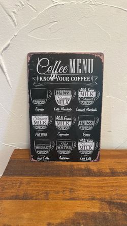 Coffee bar signs - sold as set
