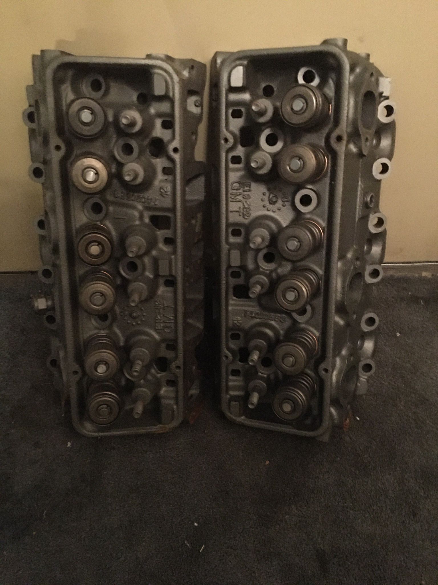 A Set Of Factory V6 Chevy Heads Totally Reconditioned Ready To Bolt On For G Body Car 1978/1987-$100.00