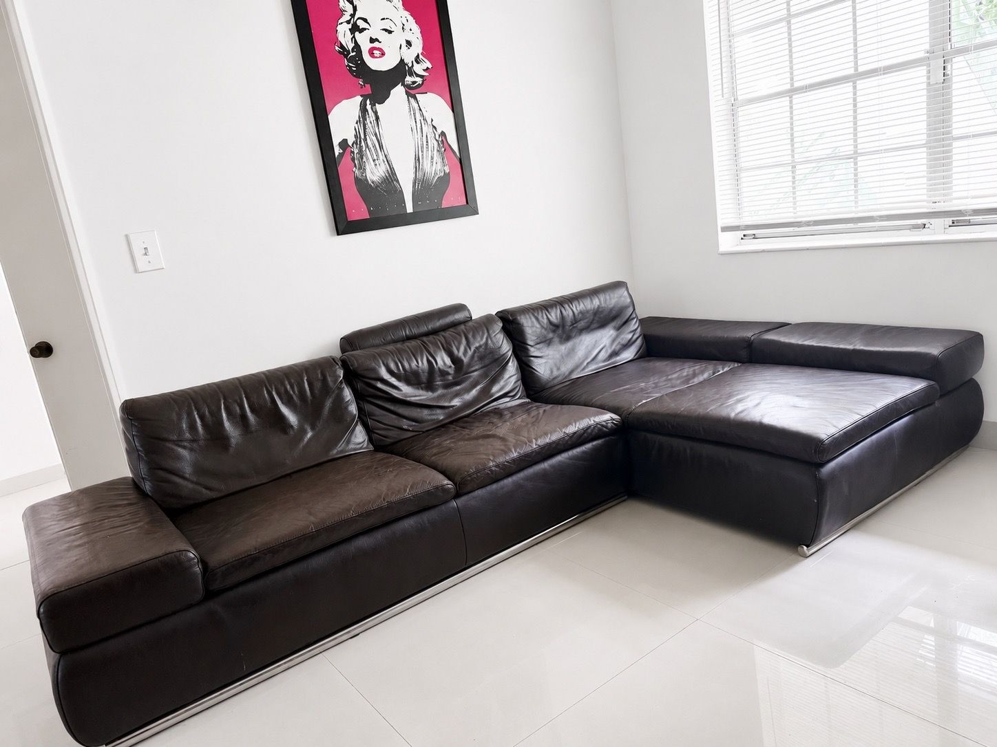 Leather Sectional Couch