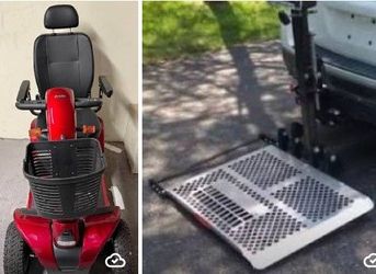 LIKE NEW PRIDE POWER CHAIR WITH UNIVERSAL LIFT! COMES WITH POWER CHAIR, CHARGER LIFT FOR EASY TRANSPORT! ASKING $1000 WILL DELIVER FOR NO EXTRA COST!