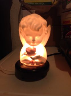 Vintage ceramic light up angel