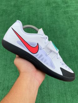 NIKE ZOOM ROTATIONAL 6 “WHITE / HYPER JADE” TRACK & FIELD THROWING SHOES (Size 8, Men’s)