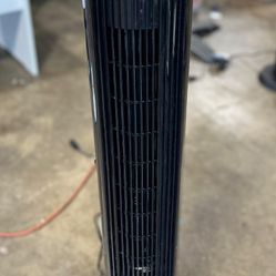 Senville 42" Oscillating Tower Fan for Bedroom, Remote, Bladeless, Quiet, 3 Modes, 7-Hour Timer, LED Display, Black