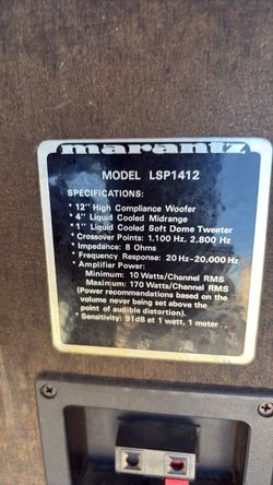 Marantz audio speakers