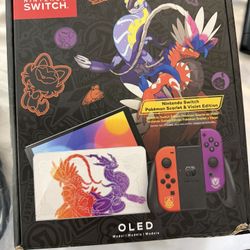 Nintendo Switch – OLED Model: Pokémon Scarlet & Violet Edition 3 Games Included 