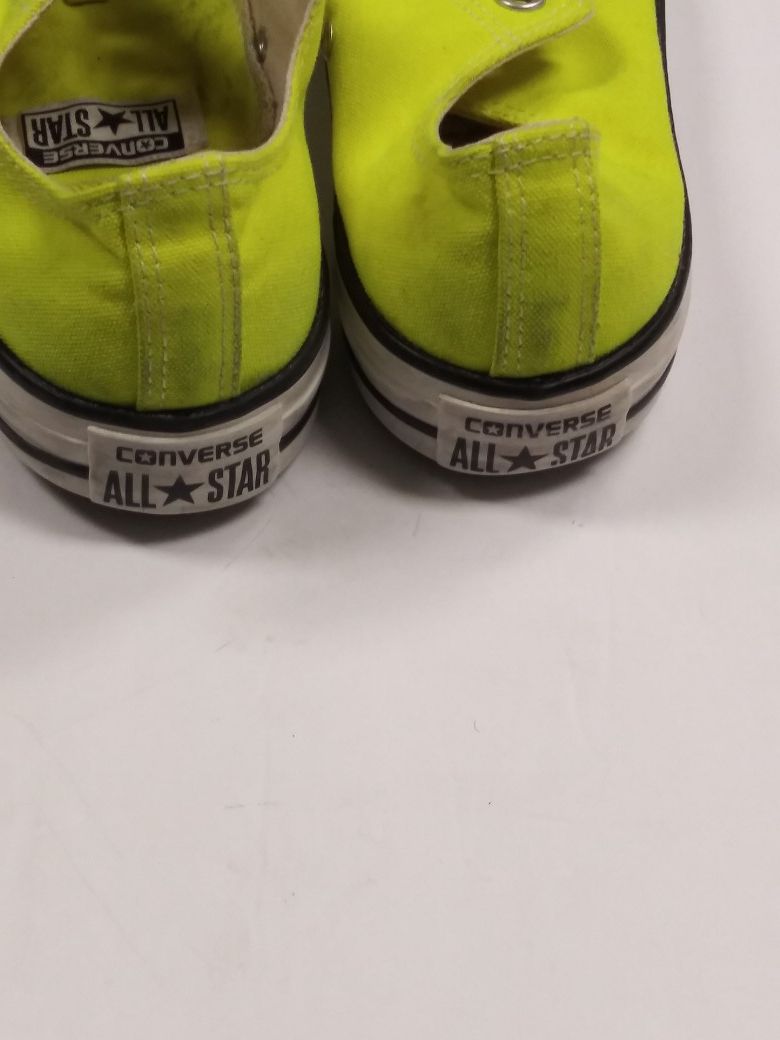 Lime green Converse sz 9