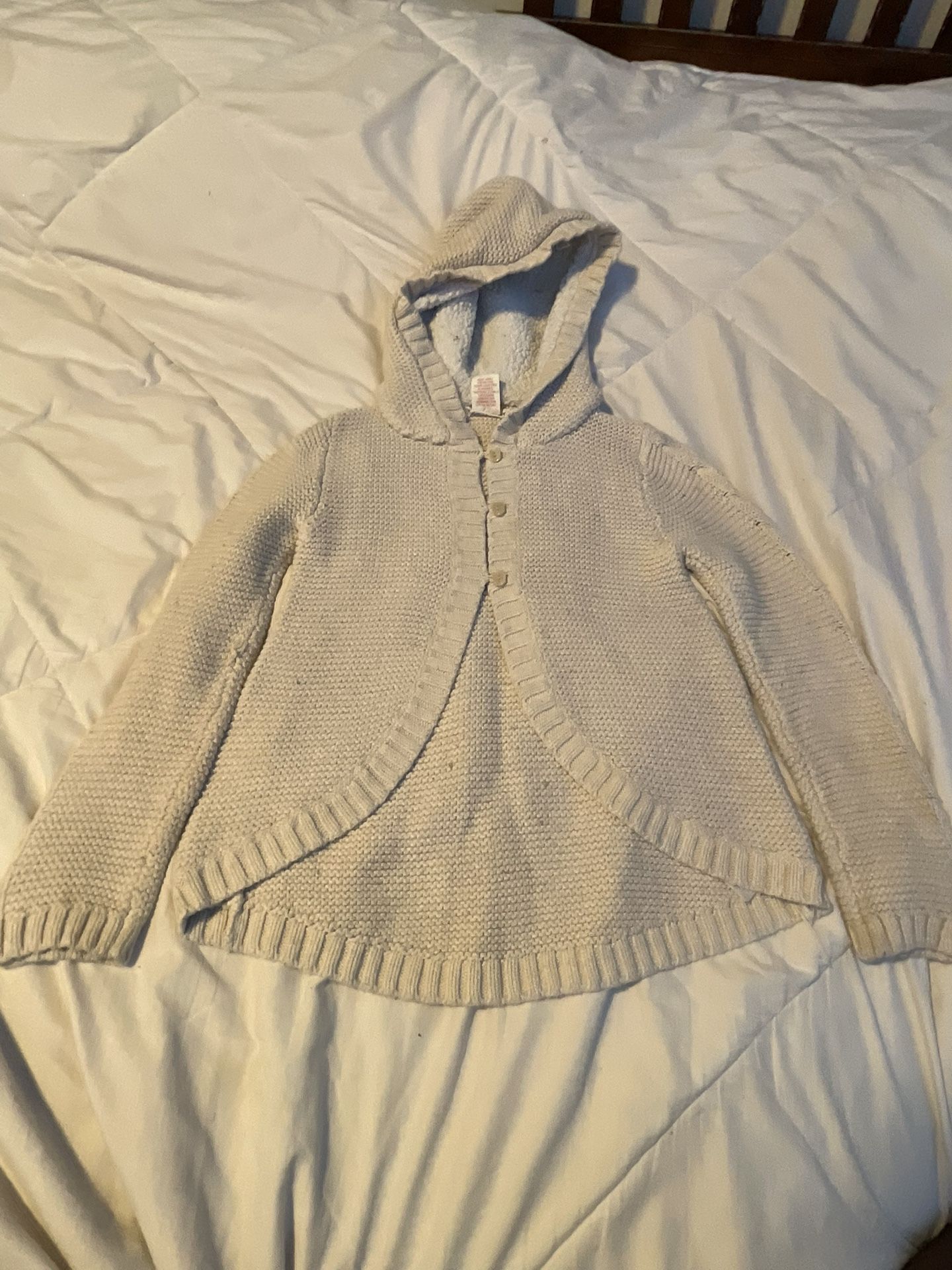 Artisan Girls Hooded Cardigan With Buttons