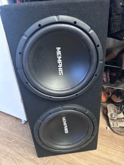 Memphis Dual Subwoofer Box and speakers