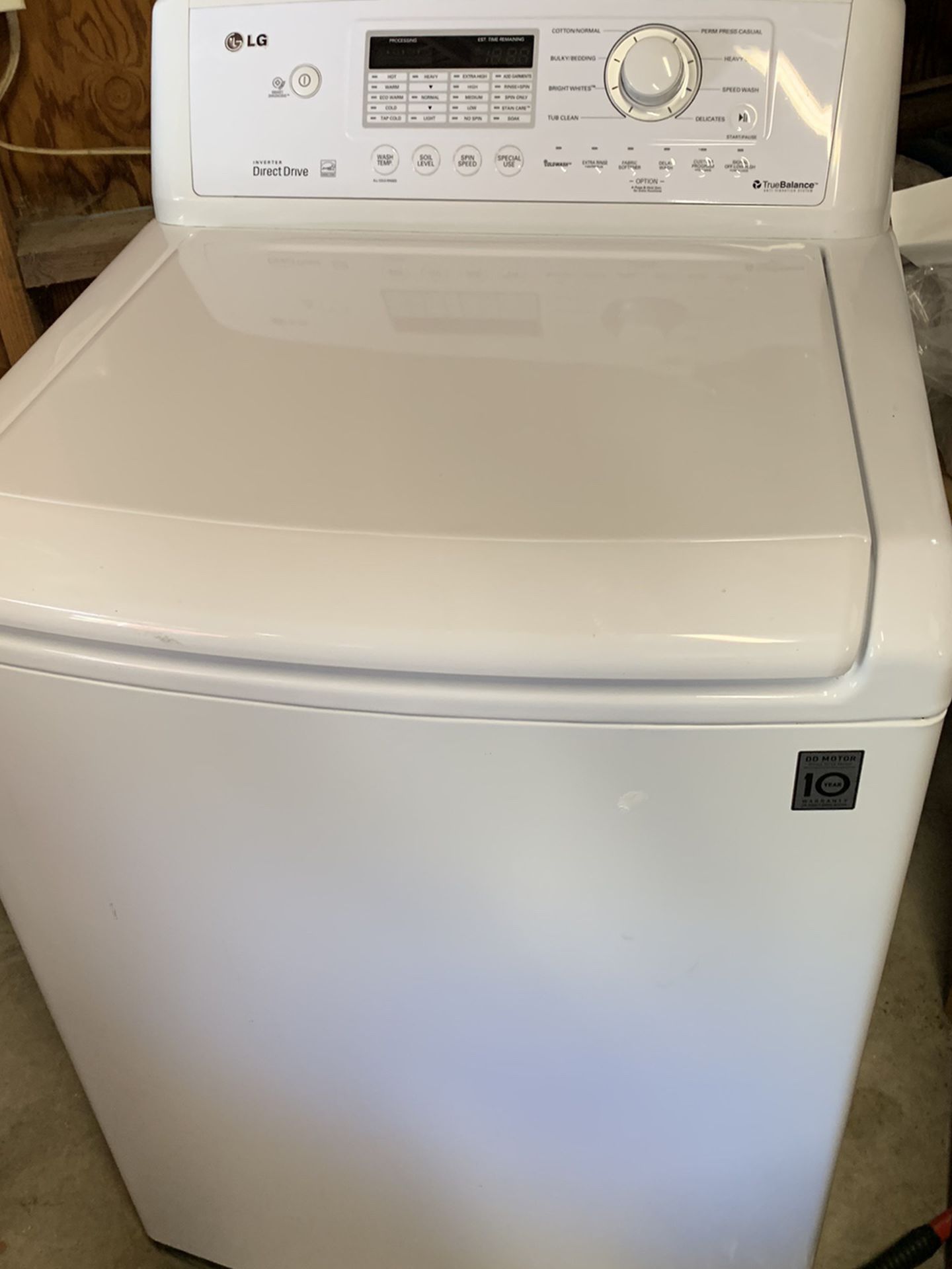 Practically new LG top Load Washer
