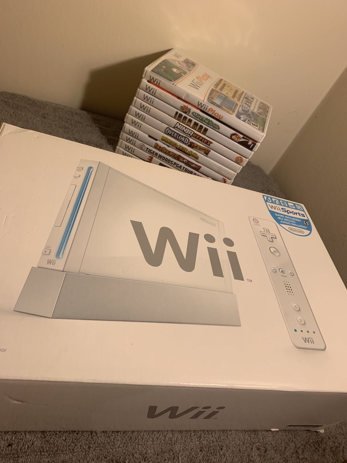 Nintendo Wii with games and remotes included