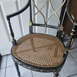 Hollywood Regency Cane Chair