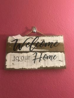 Welcome sign