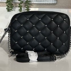 REBECCA MINKOFF QUILTED STUDDED CROSSBODY 
