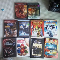 Movies And One PS2 Game 