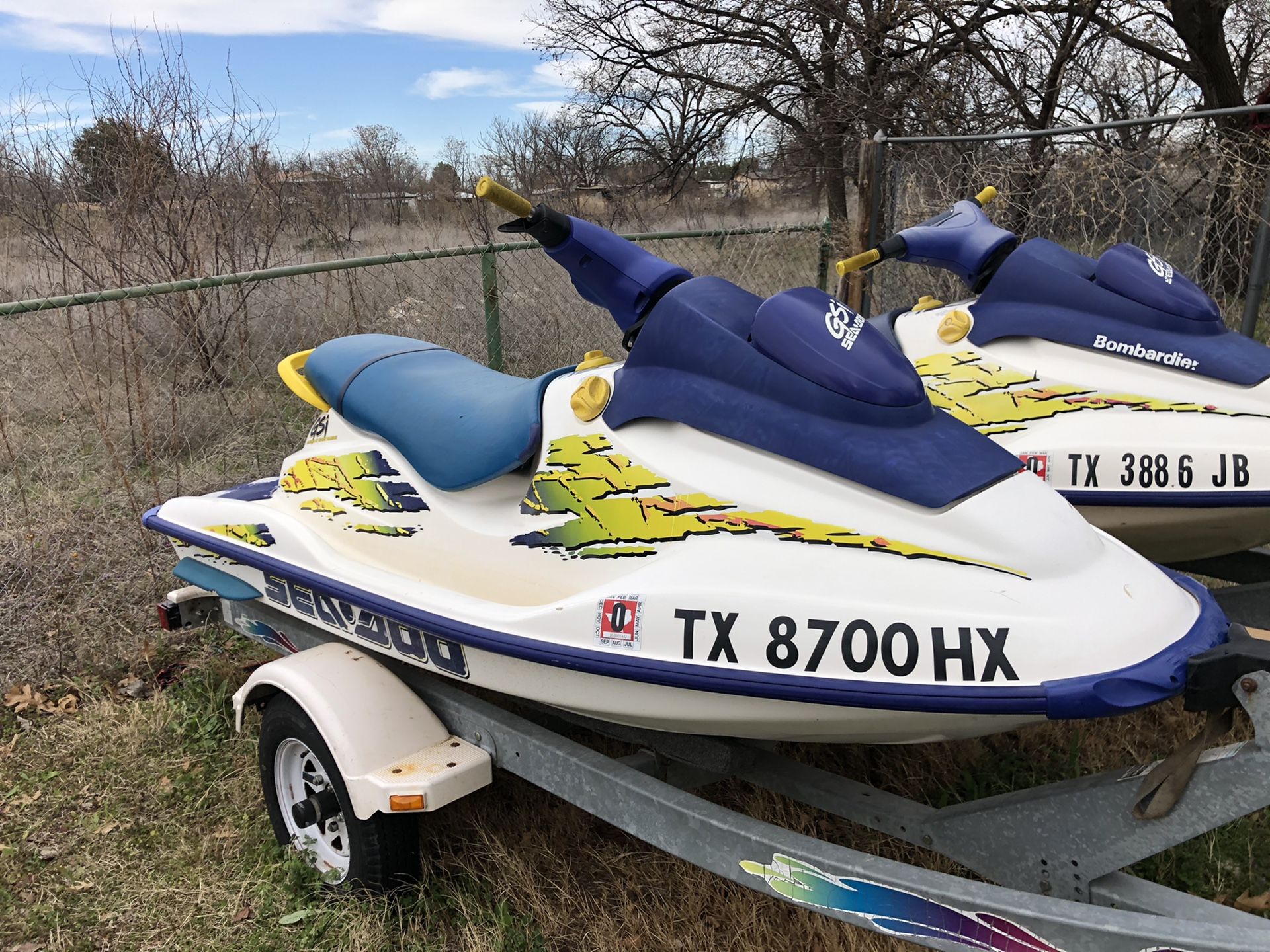 2 1997 seadoo GSI with double trailer for Sale in Abilene, TX OfferUp