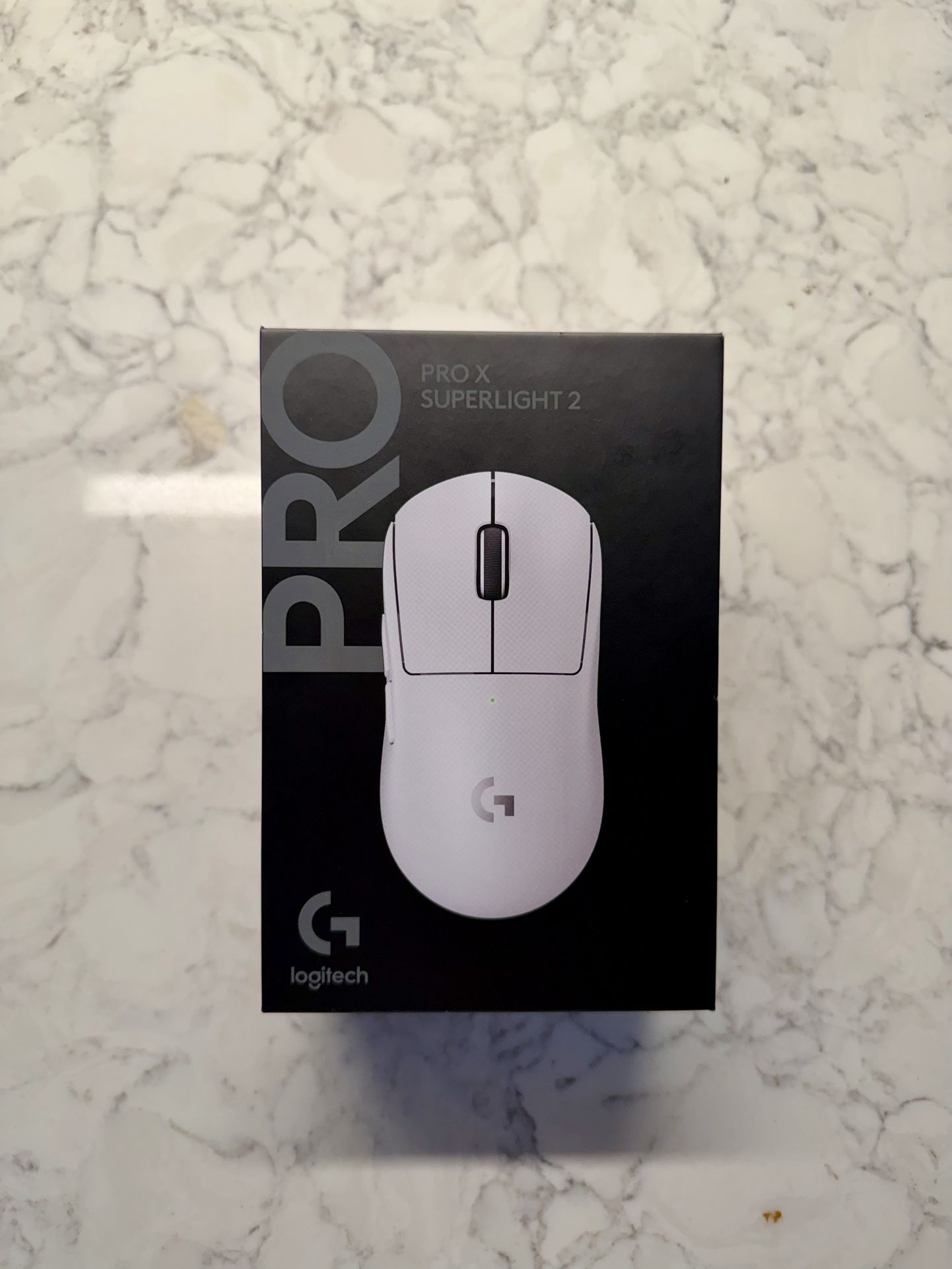 Logitech G PRO X Superlight 2 Wireless Gaming Mouse, 60g Pro-Grade with 5 Programmable Buttons, 44k DPI Sensor, 8kHz Report Rate White Factory Sealed