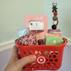 Blinged Mini Valentines Baskets 