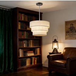 3 tier white chandelier pendant light, new