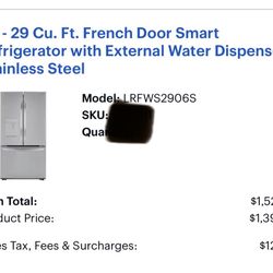 LG French Door Refrigerator 