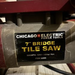 Chicago Electric 7” Bridge Tile Saw