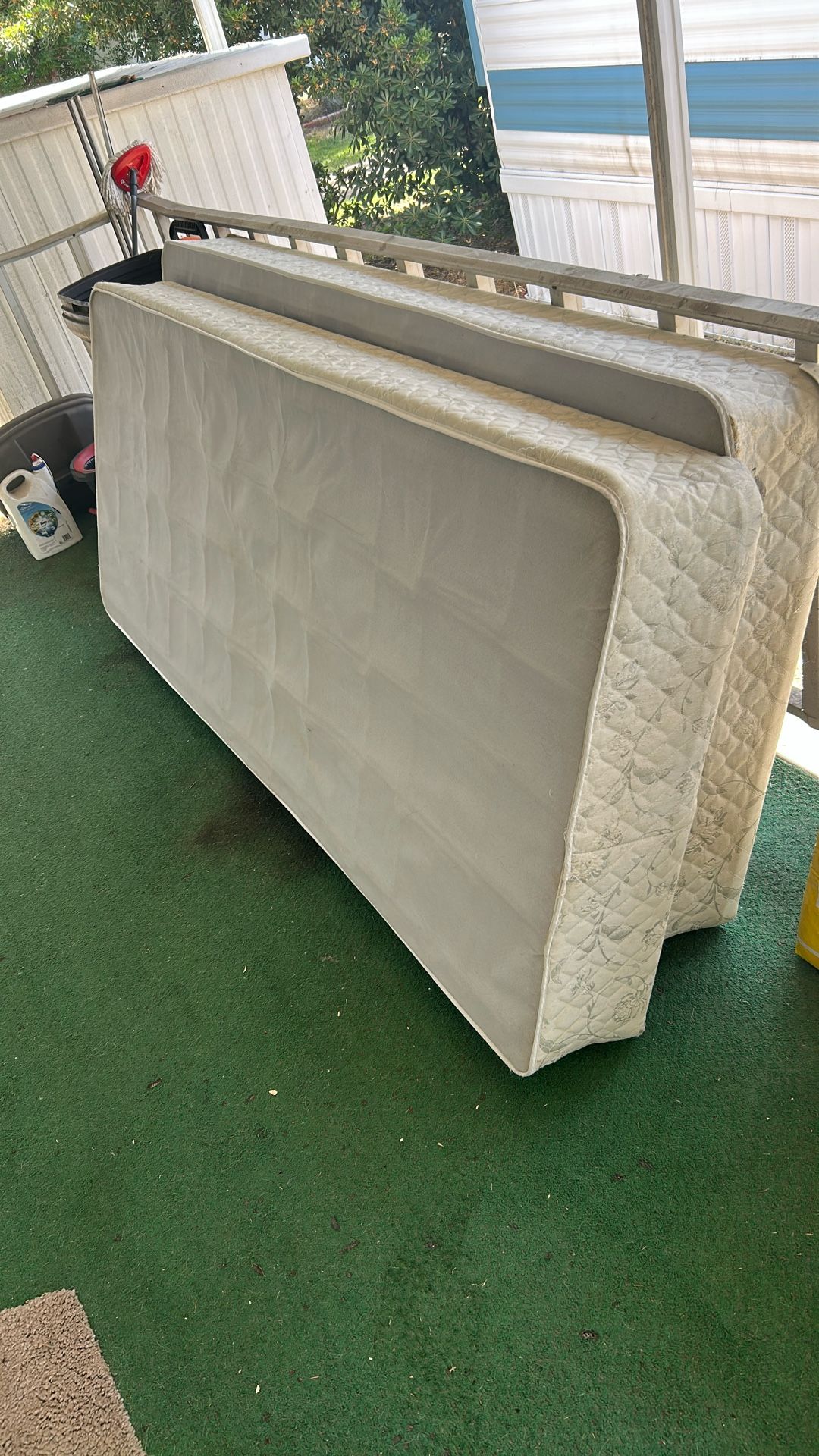 Box Springs And Frame For Cali King Bed
