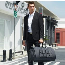 UNIQUEBELLA Carry-on Garment Bag Large Duffel Bag Suit Travel Bag Weekend Bag Flight Bag with Shoe Pouch for Men Women 
