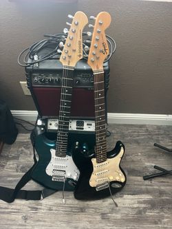 Two guitars fender and donor