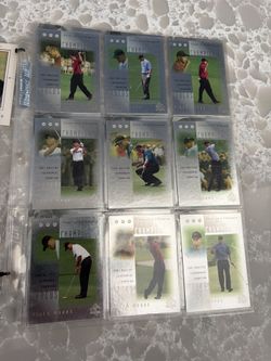 tiger woods golf cards 