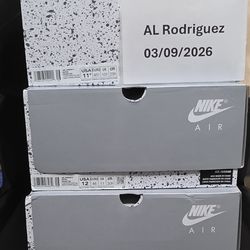 Jordan 5 Wolf Grey 11.5M and 12M