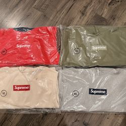 Size XL & M Supreme Box Logo 2025 & 2024 Bogo Brand New Sealed In Bag Receipt Available 