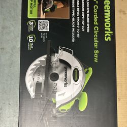 BRAND NEW Greenworks 13-Amp 7-1/4-in Corded Circular Saw TOOL ONLY